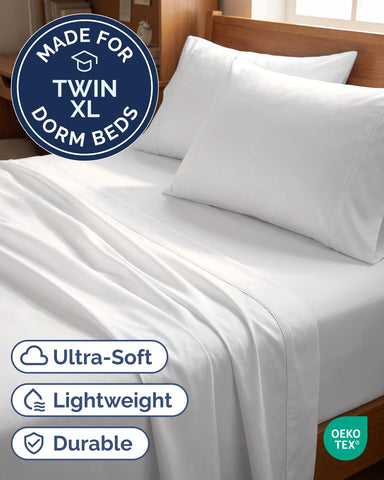 CGK Unlimited Twin XL fitted sheet 39x80 with deep pockets for secure fit
