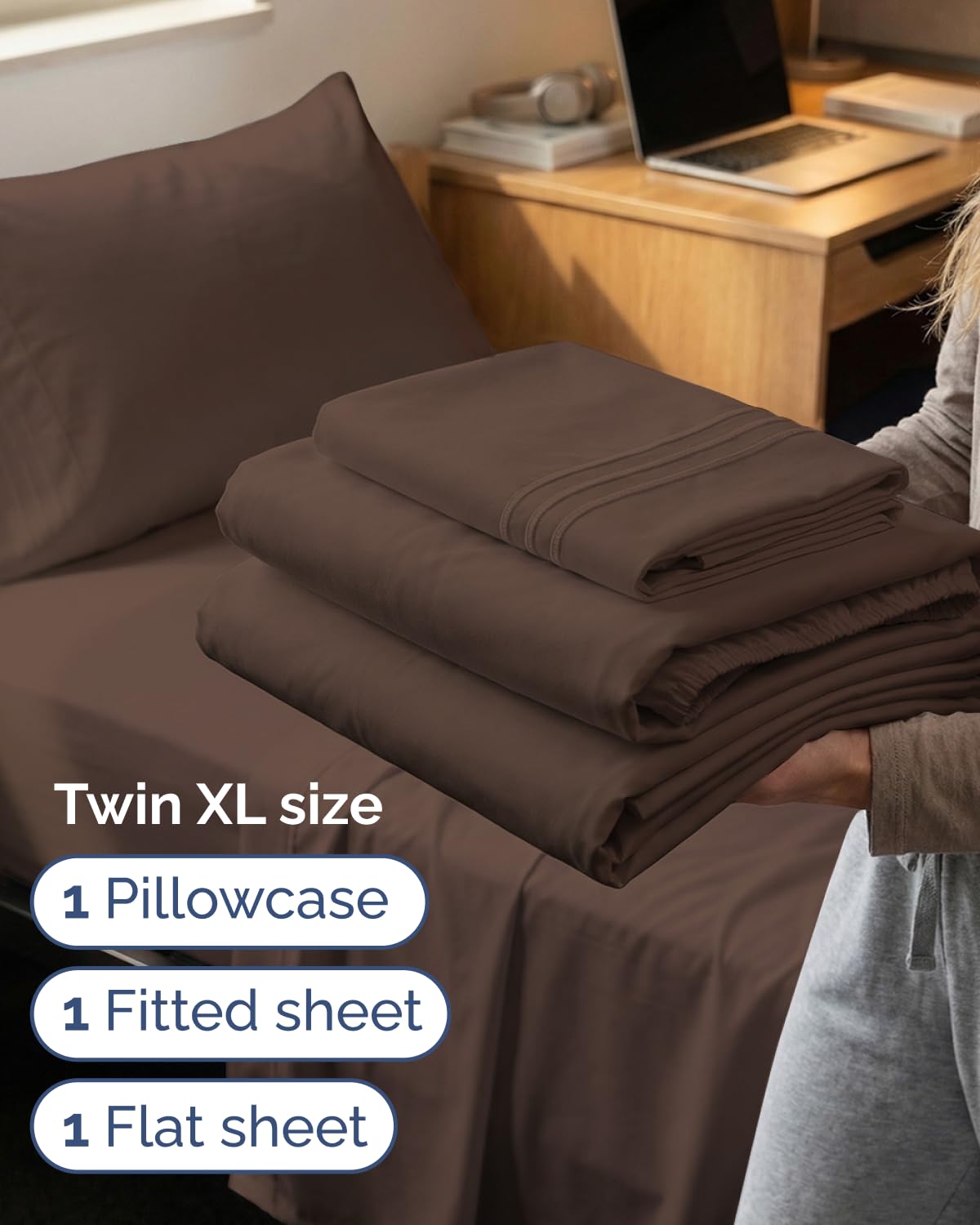 CGK Unlimited Twin XL pillowcase 20 by 30 inches for silky softness