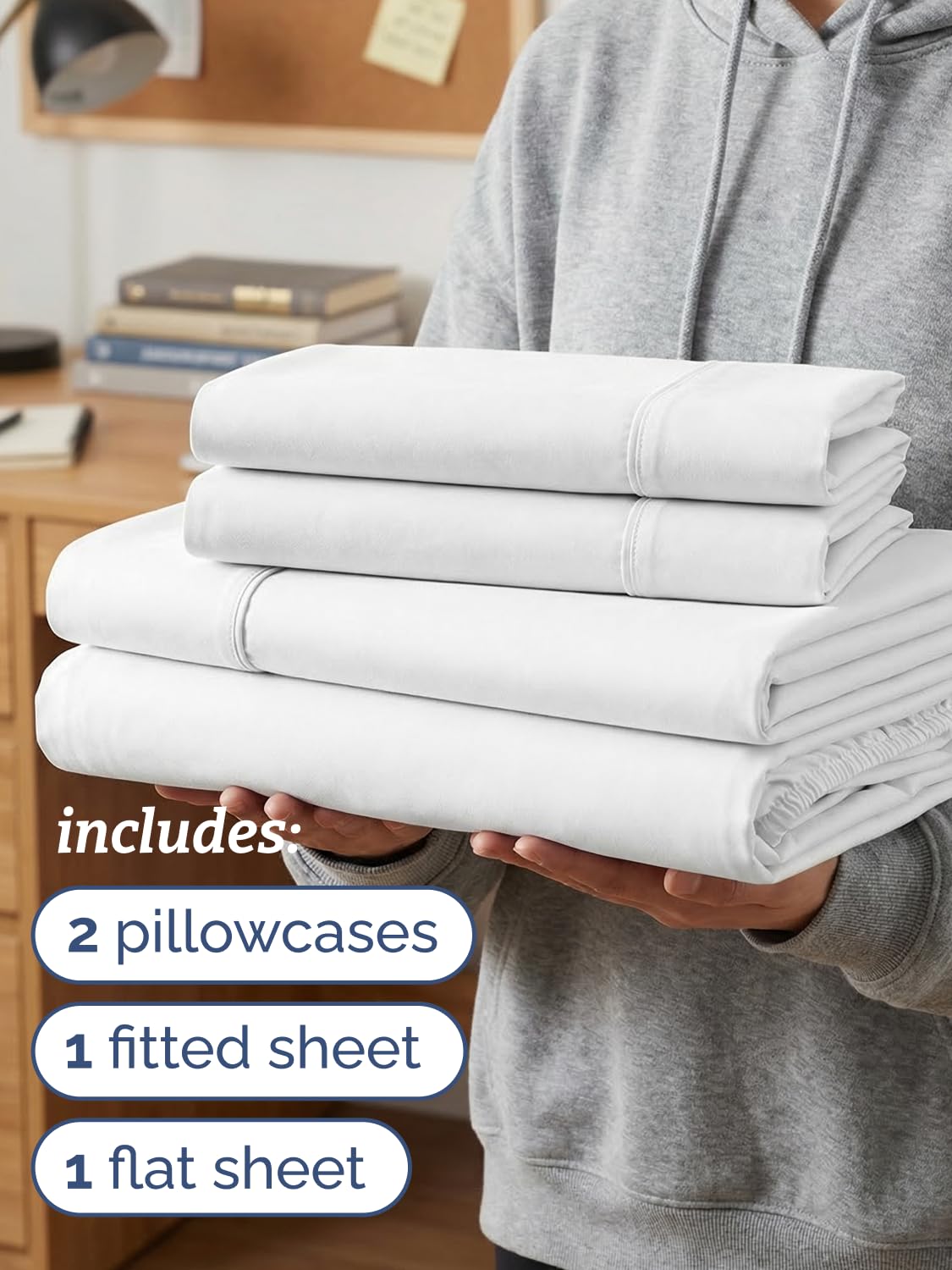 CGK Unlimited Twin XL pillowcase 20x30 keeps pillow protected and comfy