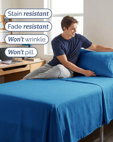 CGK Unlimited Twin XL pillowcase close-up shows soft stitching