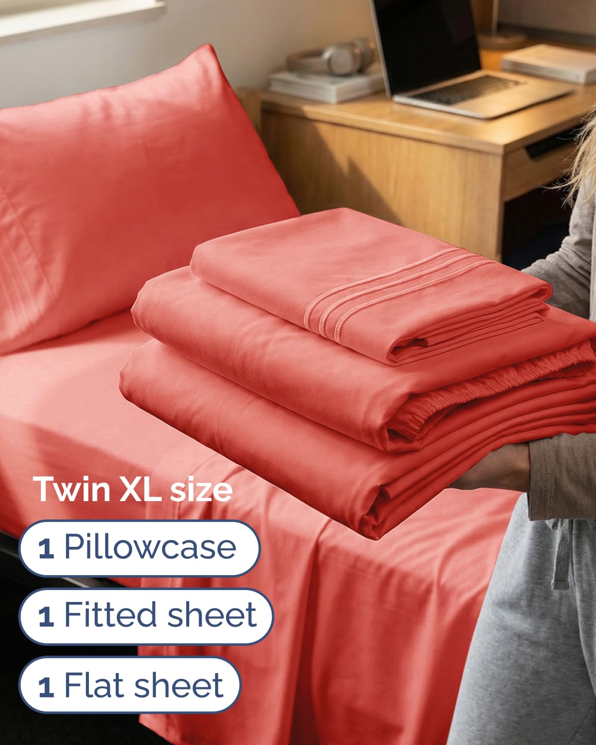 CGK Unlimited Twin XL pillow case 20x30 adds silky-soft nighttime comfort