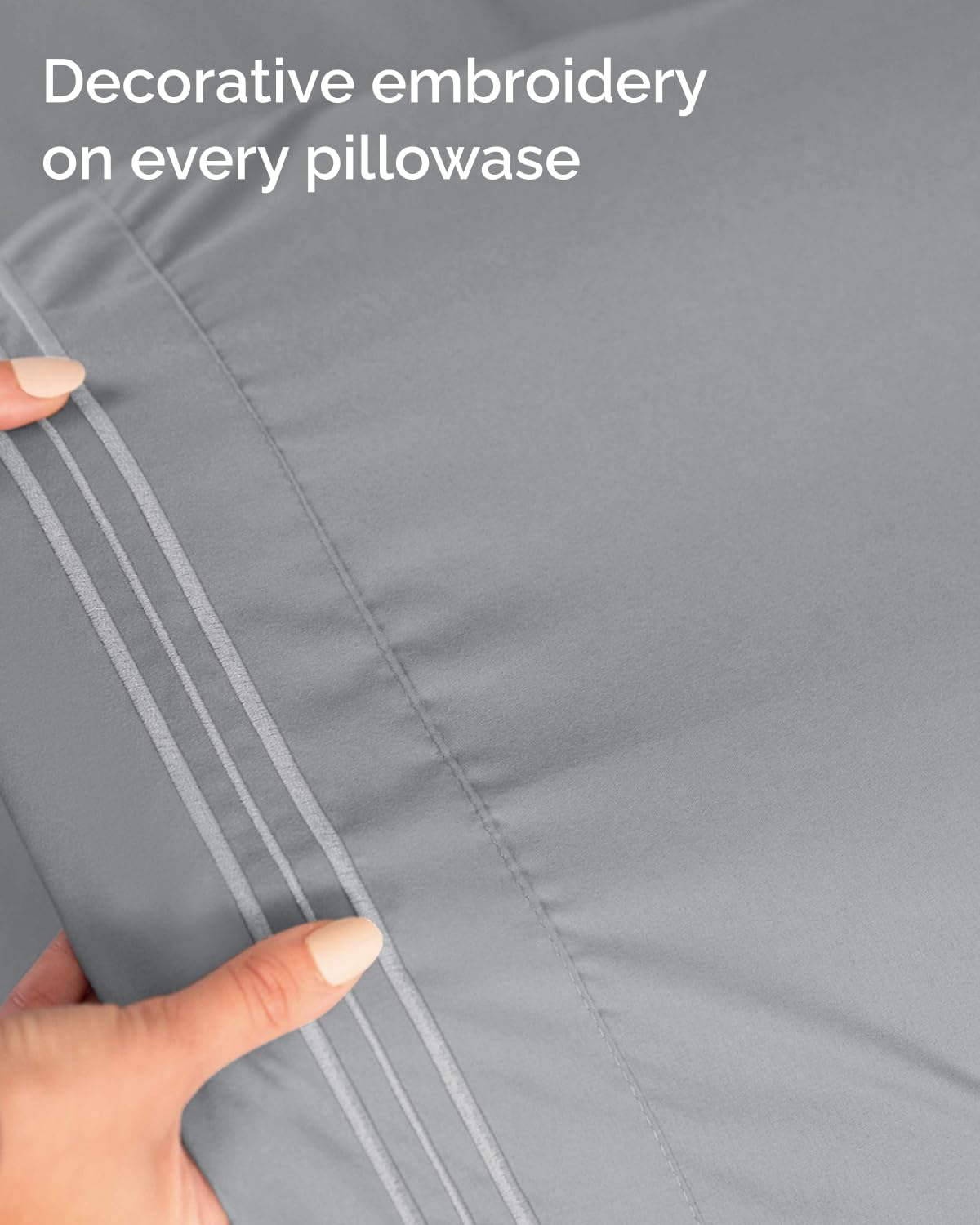 CGK Unlimited Twin XL wrinkle-resistant sheets ready for quick bed styling
