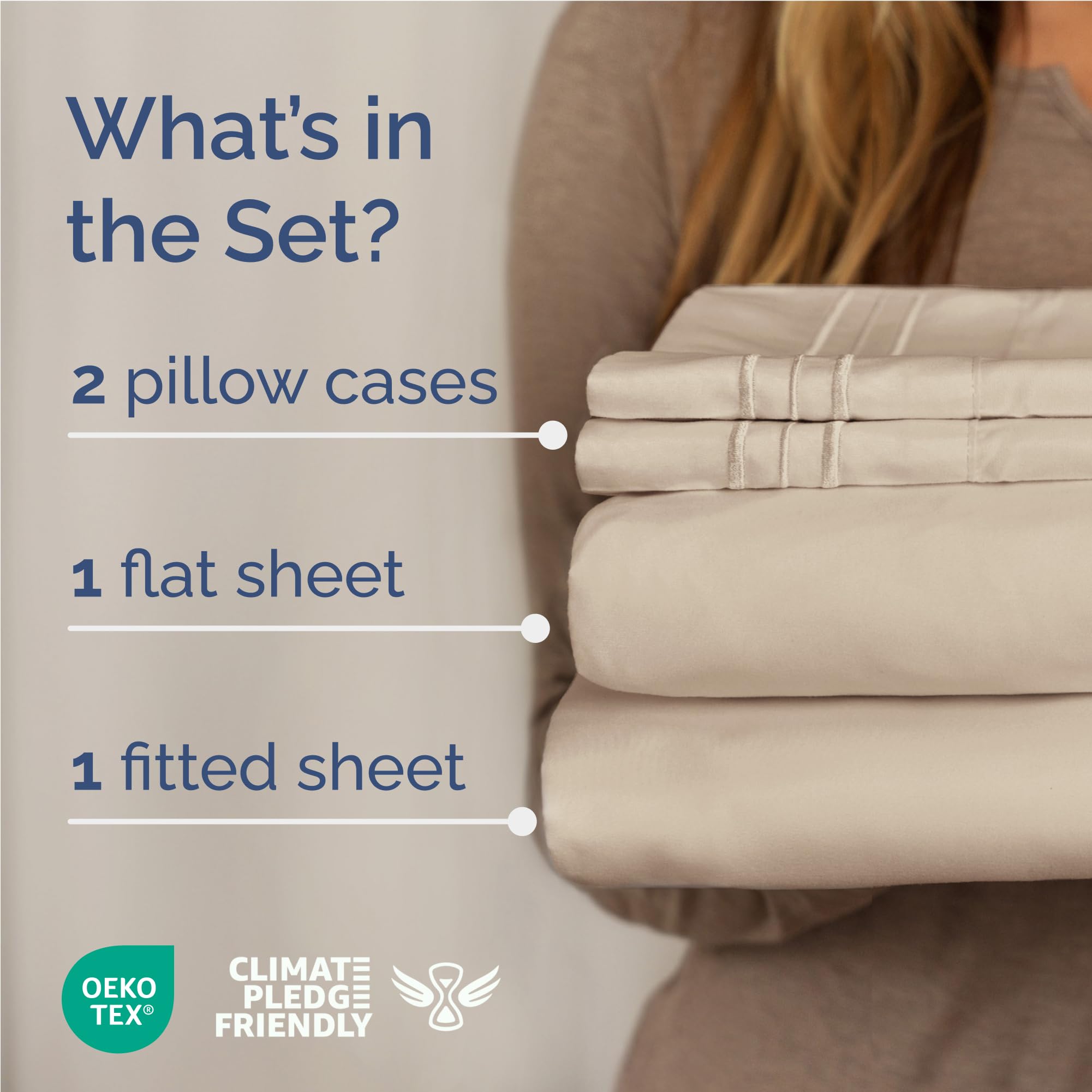 CGK Unlimited Wheat flat sheet 96x81 spread highlights generous surface area for comfort.