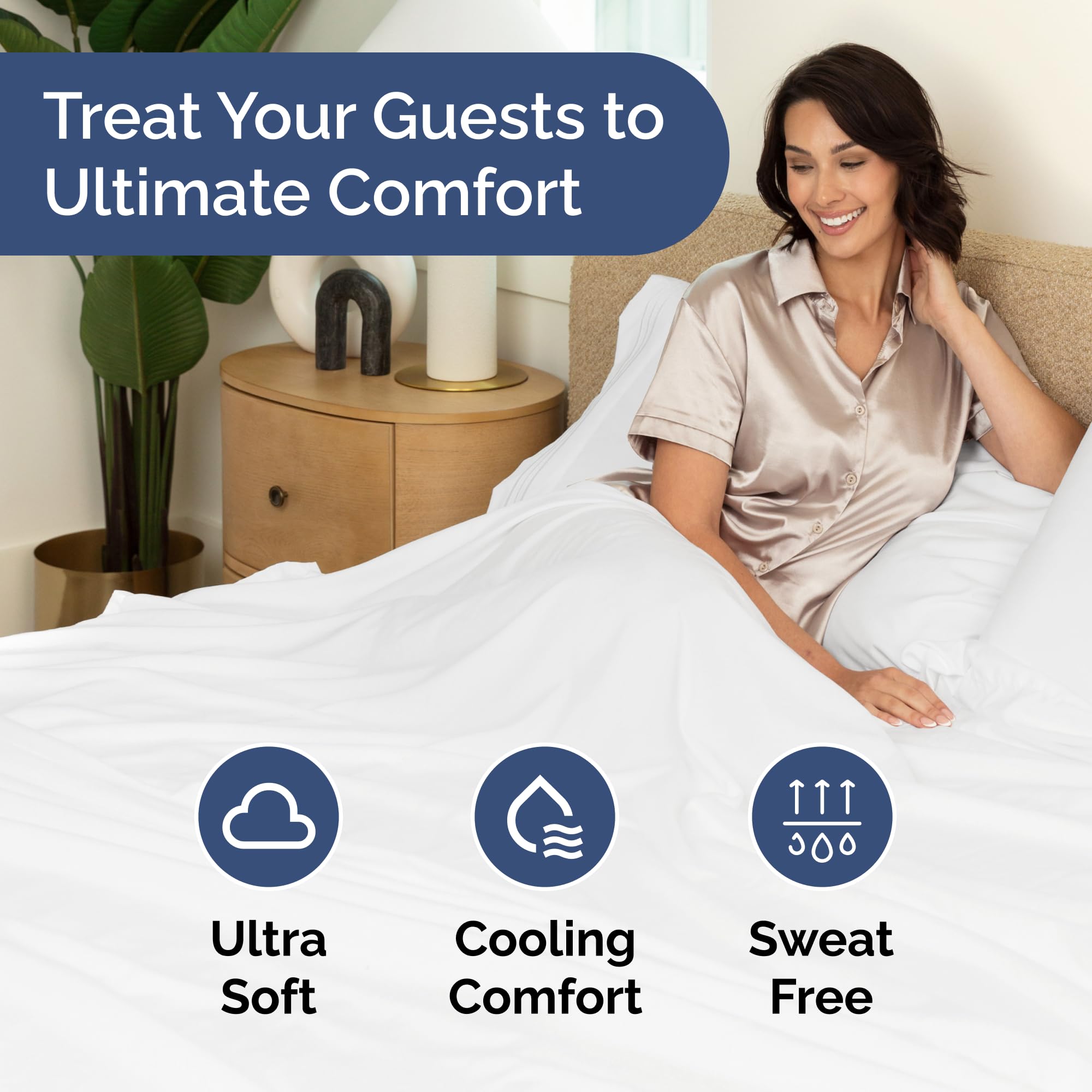 CGK Unlimited white twin flat sheets, hotel-grade layering for beds.