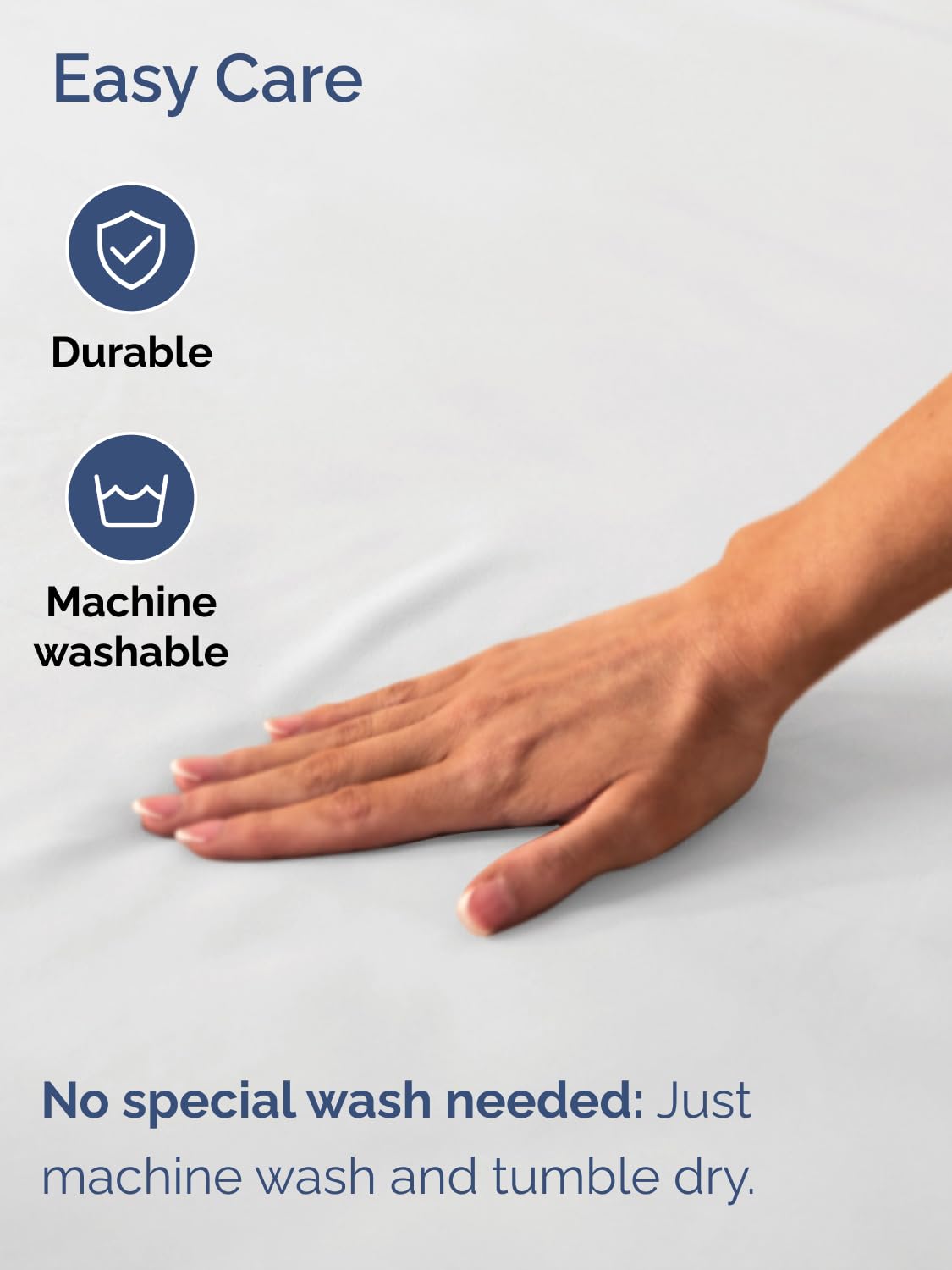 CGK Unlimited care-ready sheet resists wrinkles and fading in sunlight.