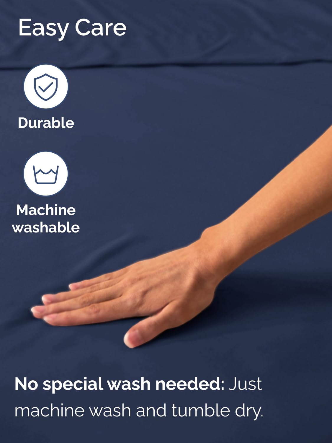 CGK Unlimited wrinkle and fade resistant king sheet maintains color after washing.