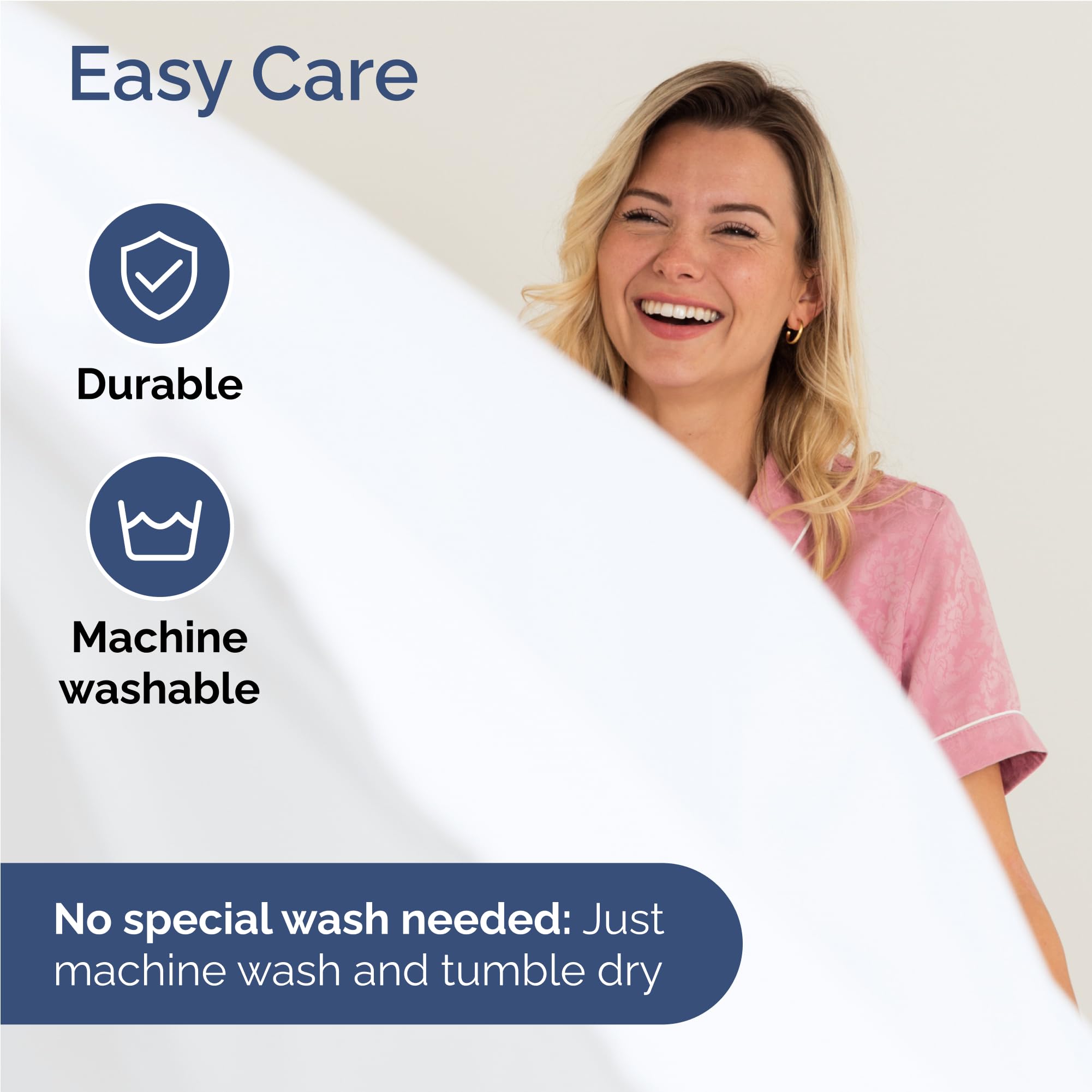CGK Unlimited wrinkle-free finish keeps sheets smooth after washing