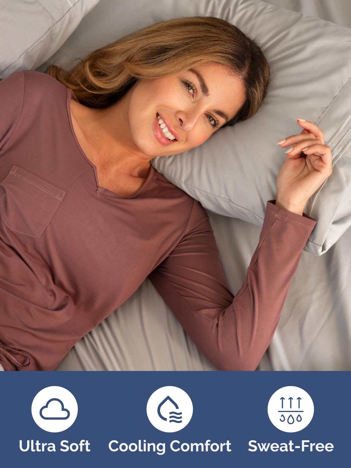 CGK Unlimited wrinkle-free king sheet closeup illustrating smooth, easy care.