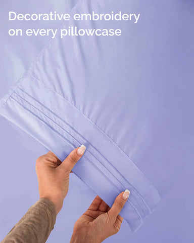 CGK Unlimited wrinkle-free lavender sheets for easy care