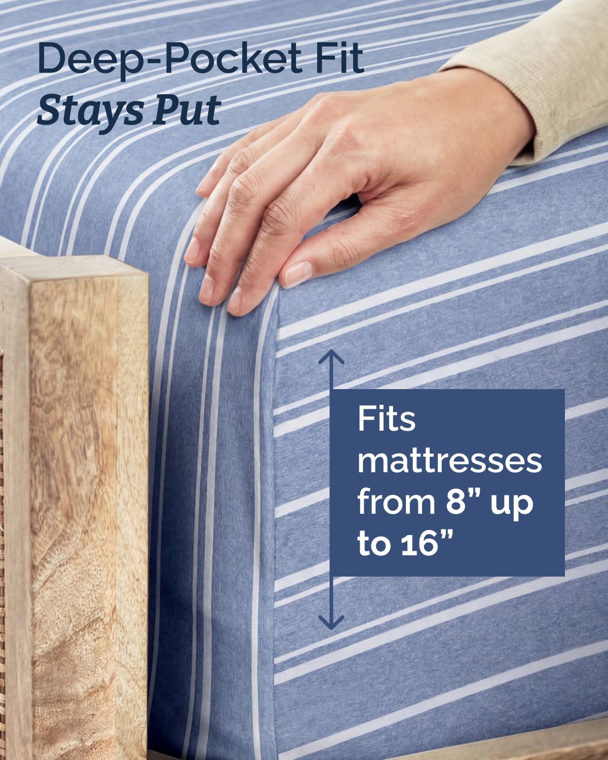 CGK Unlimited wrinkle-free sheets for lasting smoothness and easy care