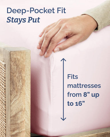 CGK Unlimited wrinkle-free sheet set for crisp, tidy bed