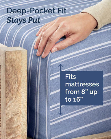 CGK Unlimited wrinkle-free sheets for lasting smoothness and easy care