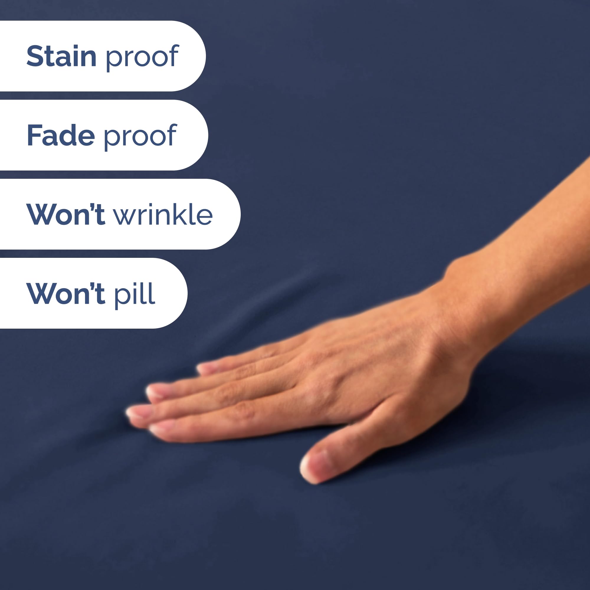 Wrinkle- and fade-resistant CGK Unlimited sheet fabric after washing