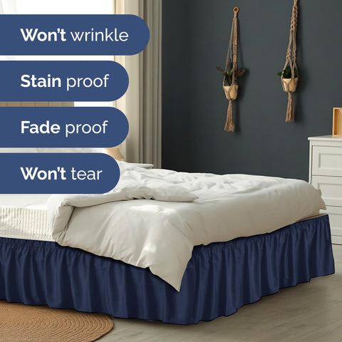 Wrinkle-resistant fabric helps maintain a crisp appearance.