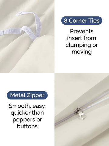 CGK Unlimited zipper closure illustrates secure, easy-care maintenance