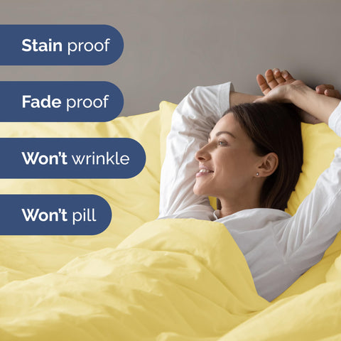 CGK Unlimited duvet set uses zipper closure and ties for a secure fit.