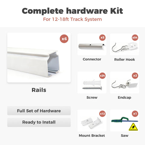 ChadMade end hooks facilitate smooth curtain drawing.