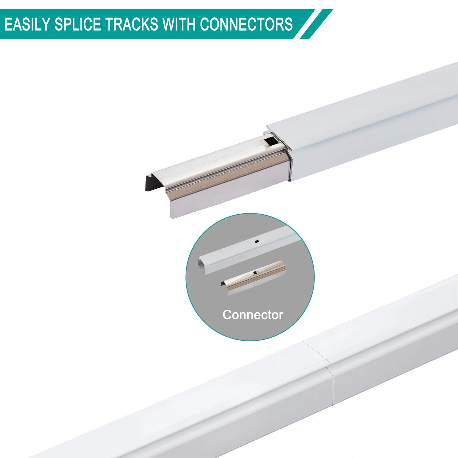 ChadMade rail-to-rail connectors for tool-free setup.