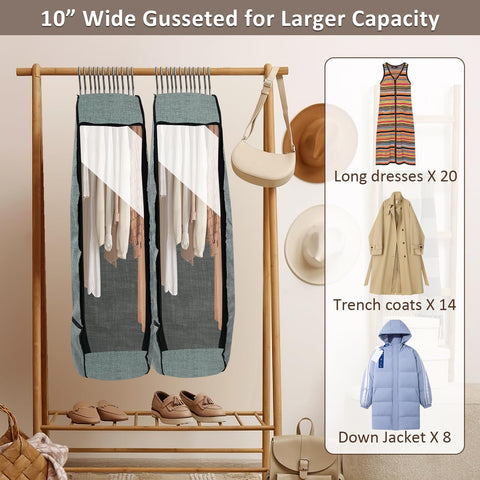Chakera large-capacity garment cover keeps outfits organized during travel.