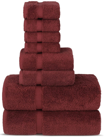 Chakir Turkish Linens bath towels cranberry with plush softness and high absorbency for daily use