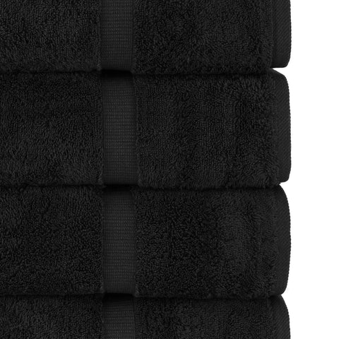 Chakir Turkish Linens 27x54 inch towel black ready for daily use.