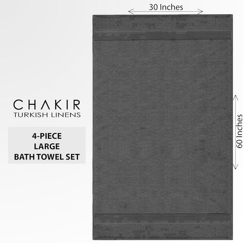 Chakir Turkish Linens bathroom towel set on display with color variety.