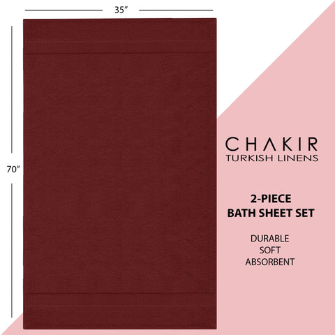 Chakir Turkish Linens cranberry bath sheets gift-ready presentation