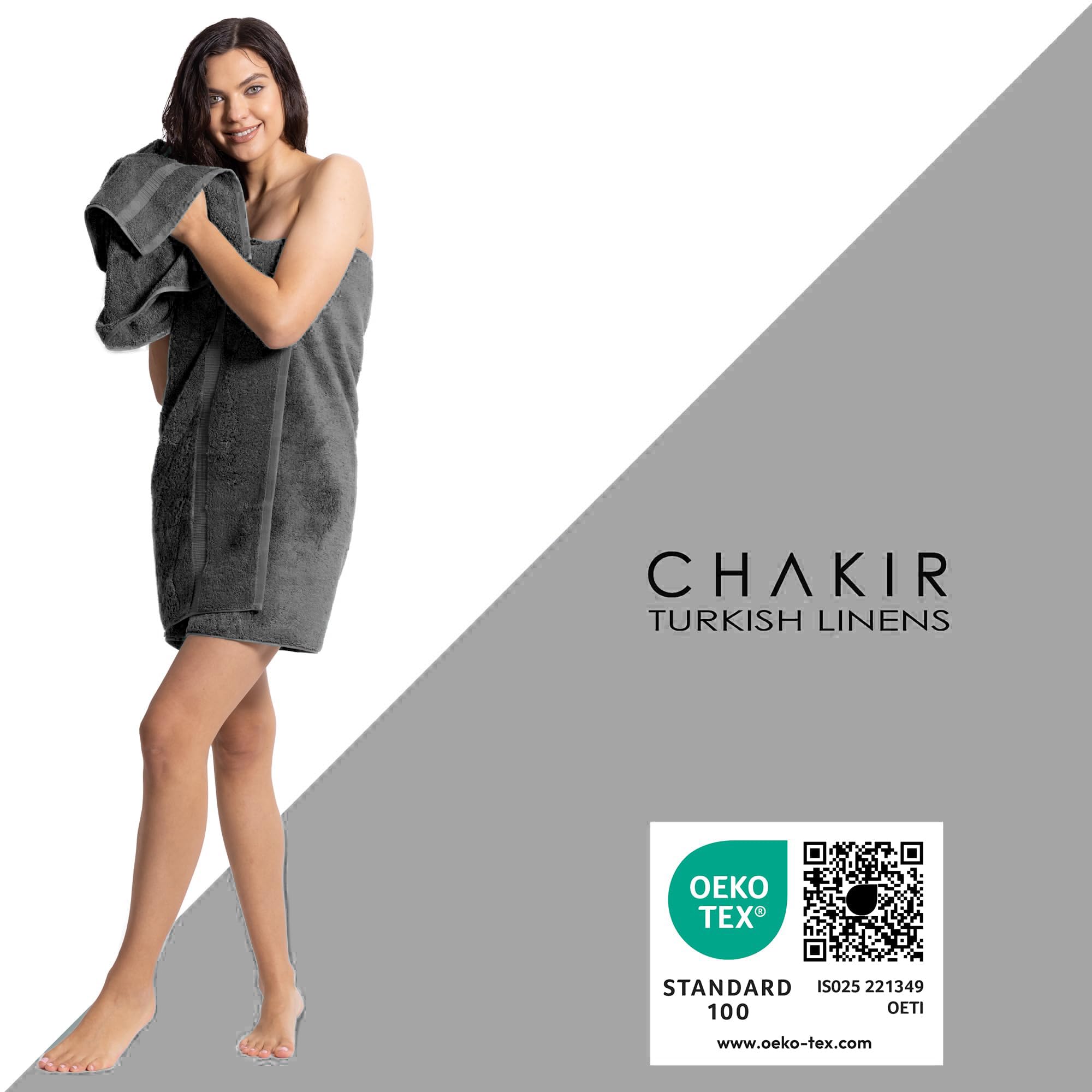 Chakir Turkish Linens washcloths; soft texture for gentle cleansing.