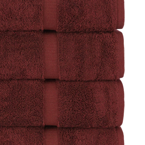 Closeup of double-stitched hem on Chakir Turkish Linens towel showing durable construction