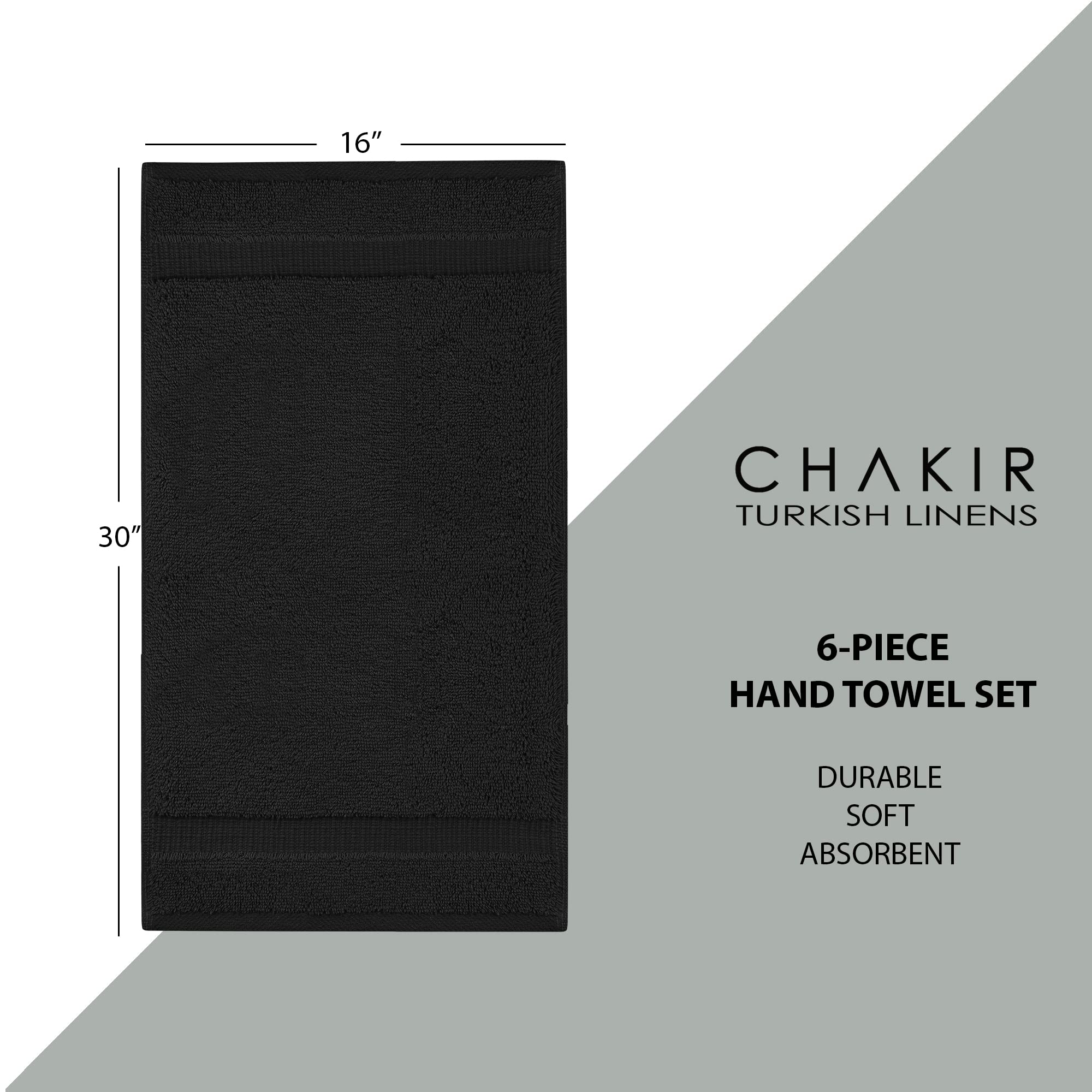 Chakir Turkish Linens towels feature double-stitched hems for lasting durability.