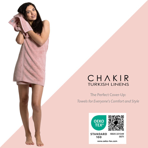 Chakir Turkish Linens double-stitched hem towel demonstrates durability for daily use.