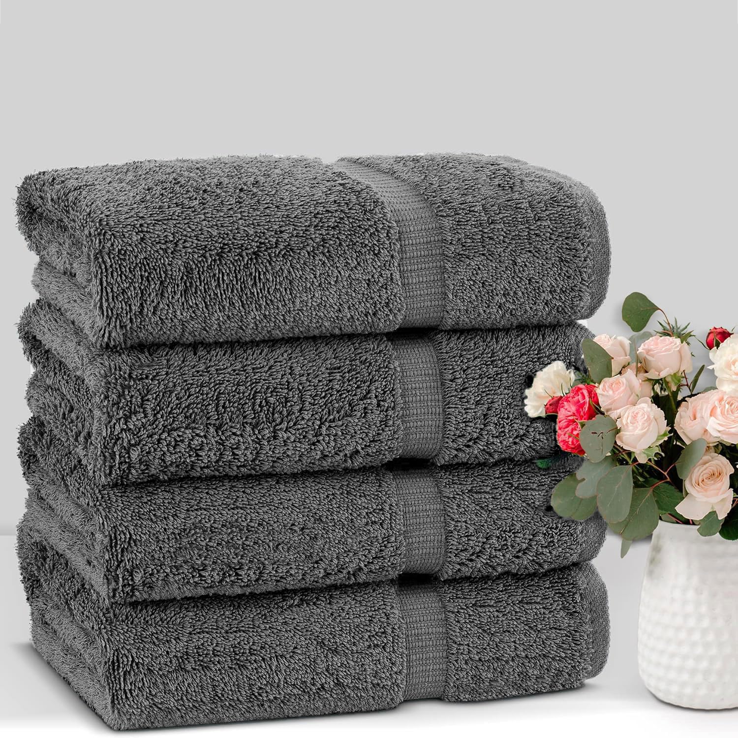 Chakir Turkish Linens towels with double-stitched hems offer lasting daily use.