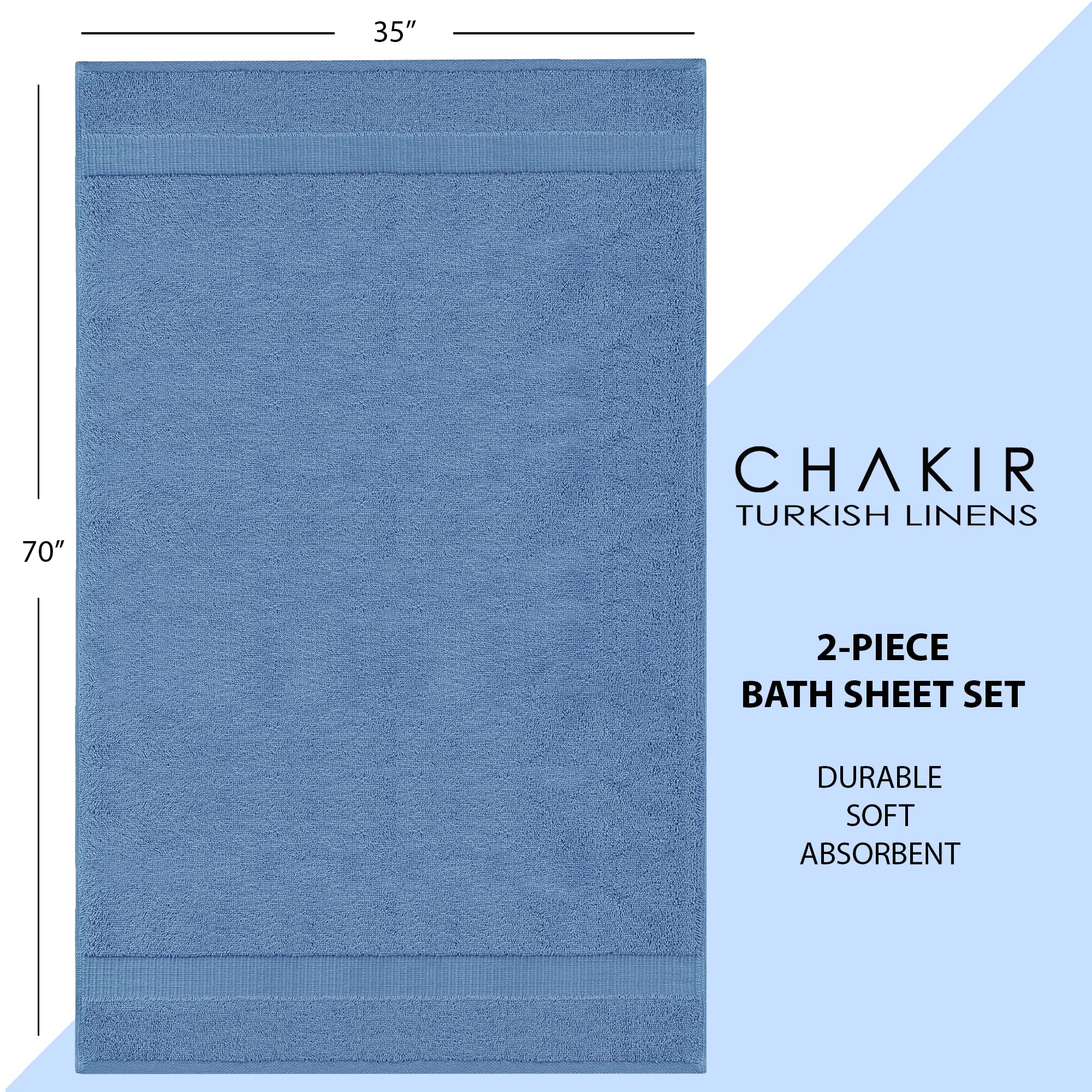 Chakir Turkish Linens bath sheet set is gift-ready for housewarmings and weddings.