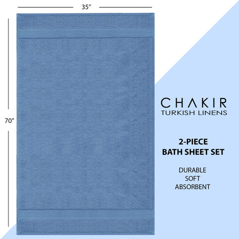 Chakir Turkish Linens bath sheet set is gift-ready for housewarmings and weddings.