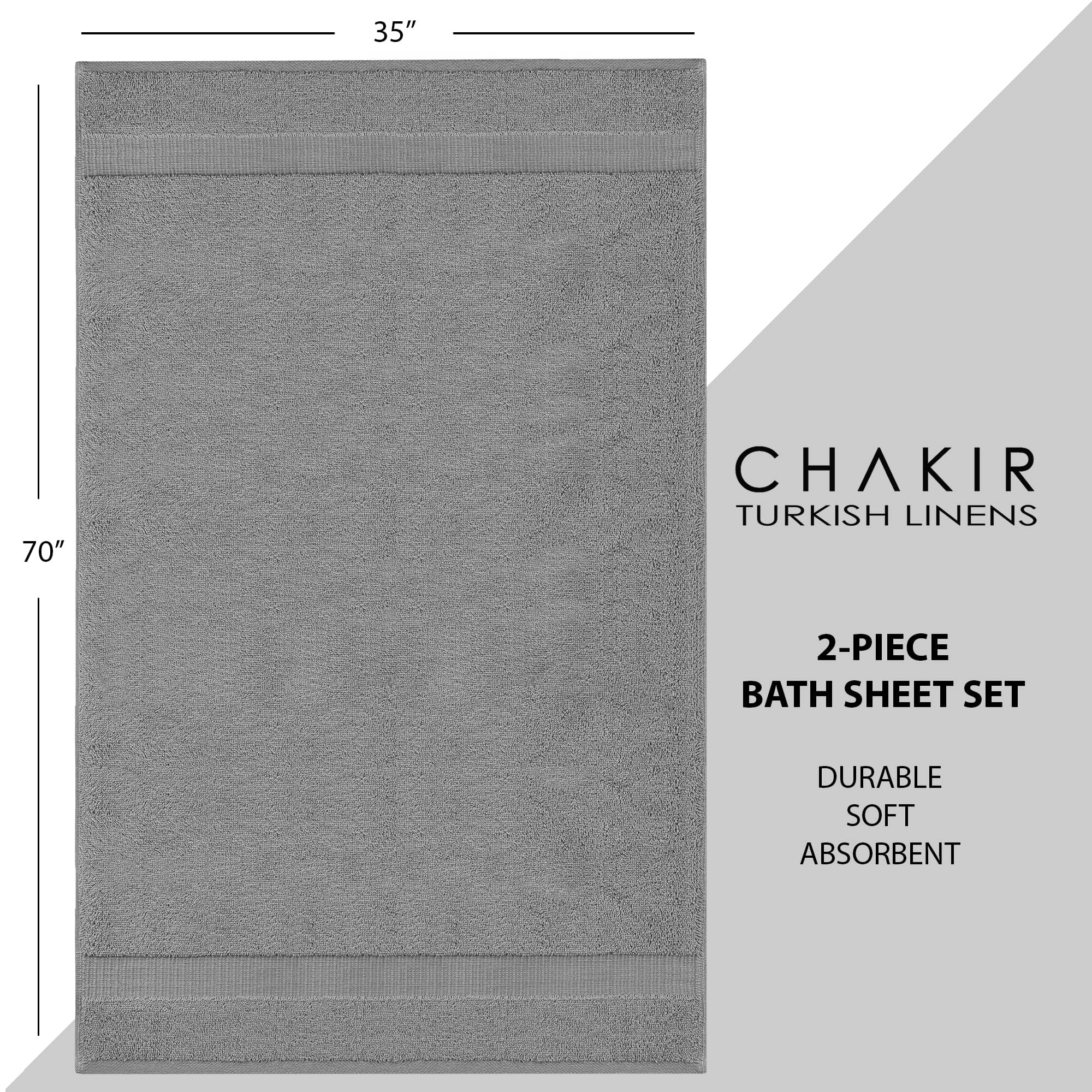Gift-ready gray towel set by Chakir Turkish Linens for housewarmings or gifts.