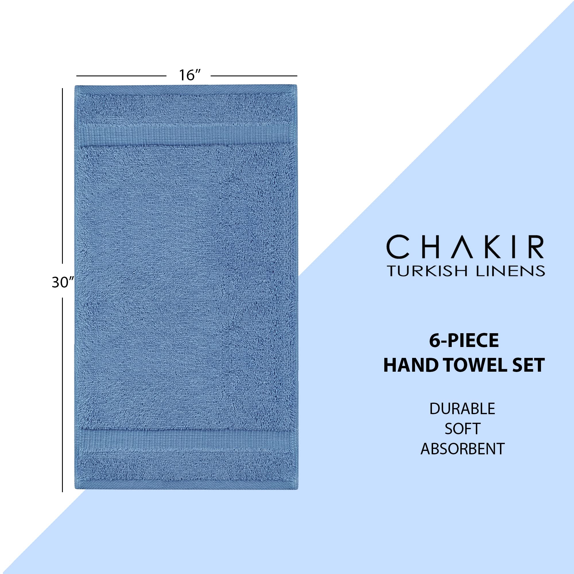 Chakir Turkish Linens gift-ready wedgewood towels for gifting.