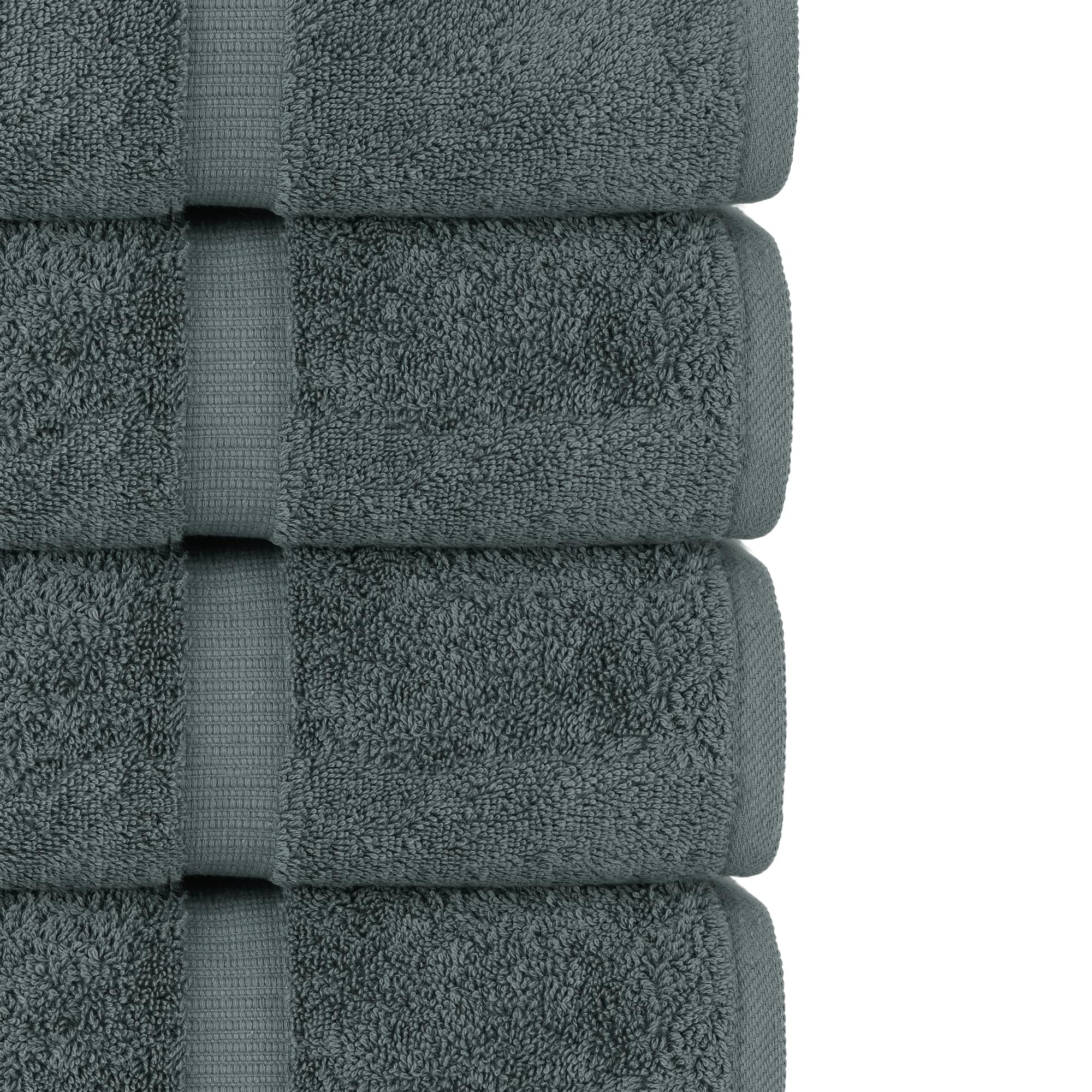 Chakir Turkish Linens hand towels folded, ideal for guest use