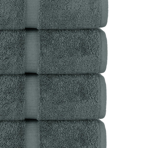Chakir Turkish Linens hand towels folded, ideal for guest use