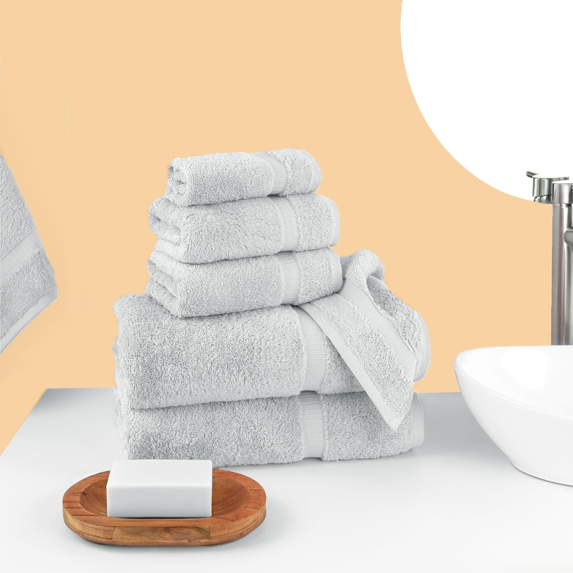 Chakir Turkish Linens luxury bath towel close-up highlighting soft texture