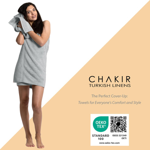 Chakir Turkish Linens luxury hand towel folded for daily bathroom routine