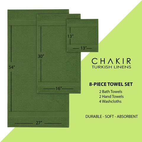Chakir Turkish Linens Moss gift-ready packaging, ideal housewarming present.