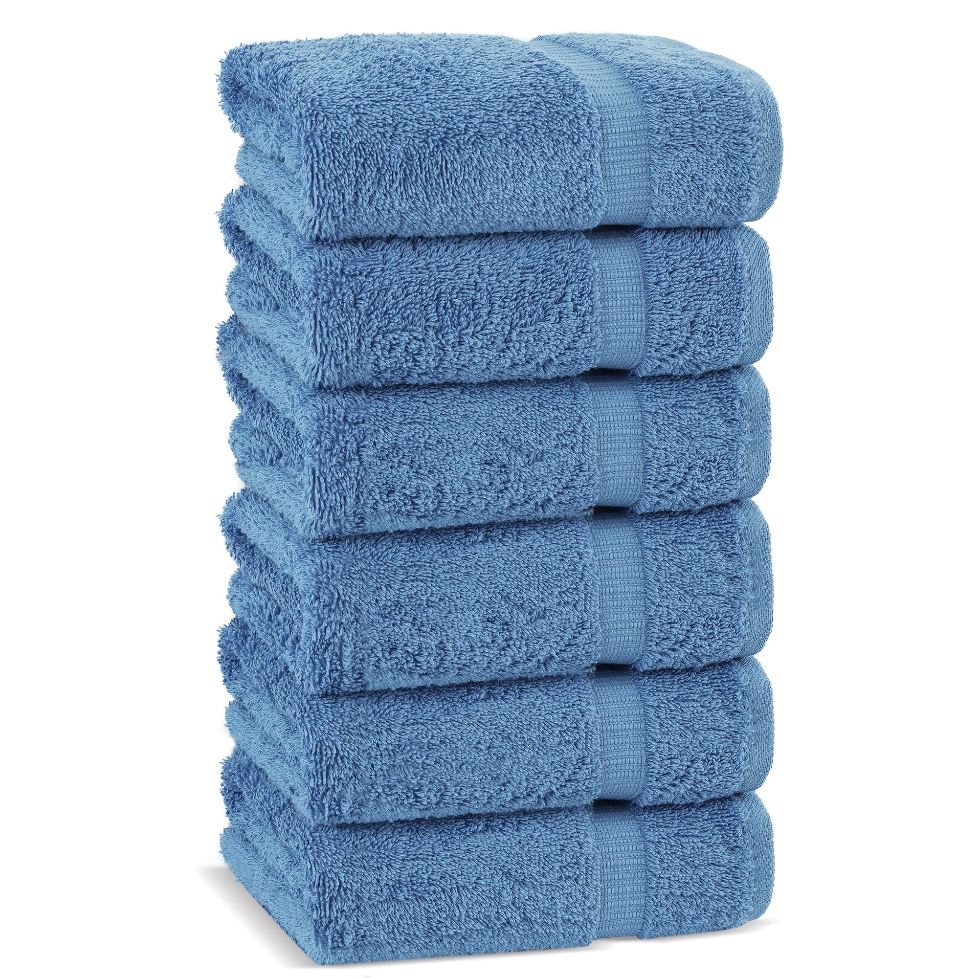 Chakir Turkish Linens wedgewood soft-touch towels deliver spa-like comfort at home.