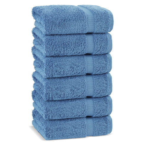 Chakir Turkish Linens wedgewood soft-touch towels deliver spa-like comfort at home.