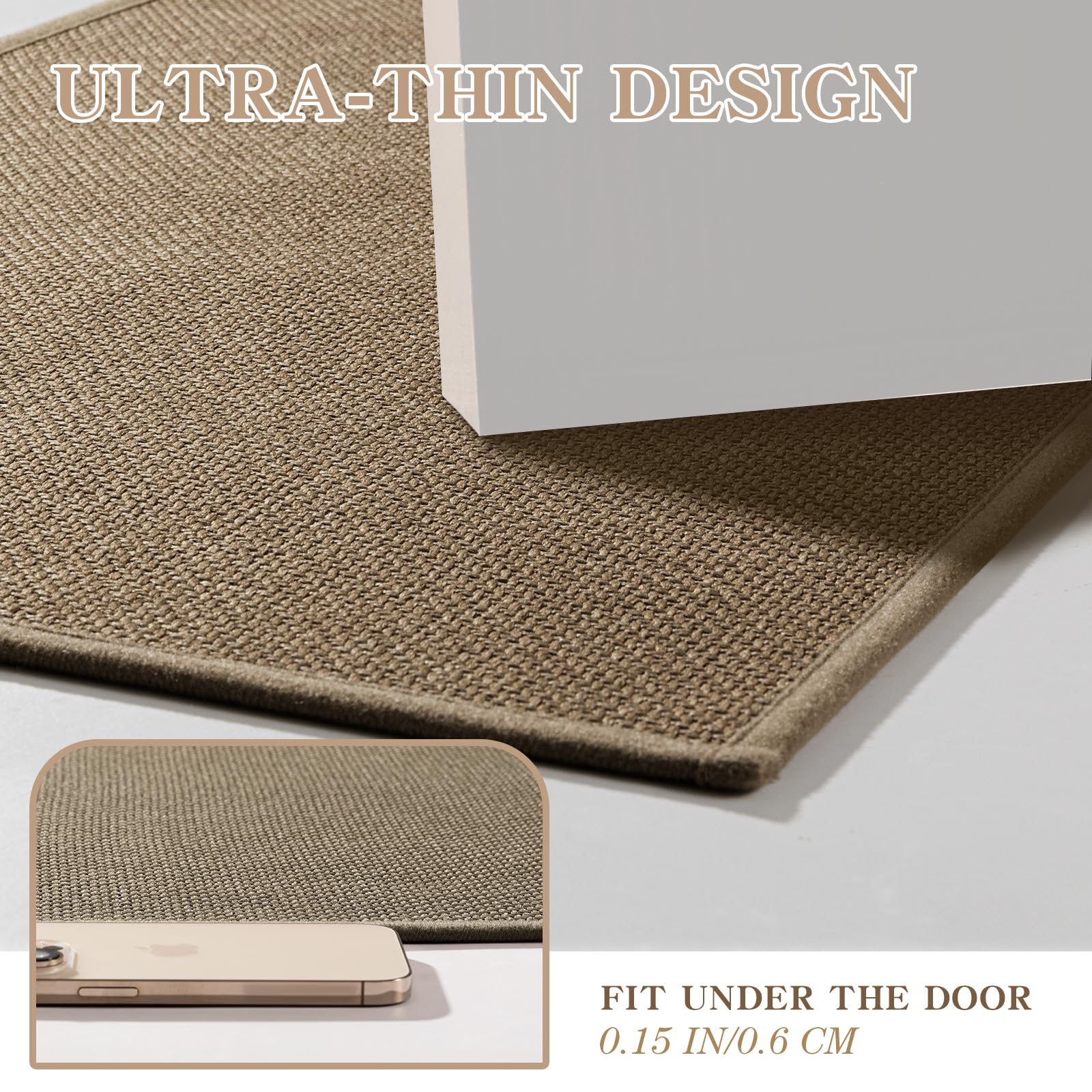 Chakme non slip back bathroom rug stable grip on slick floors