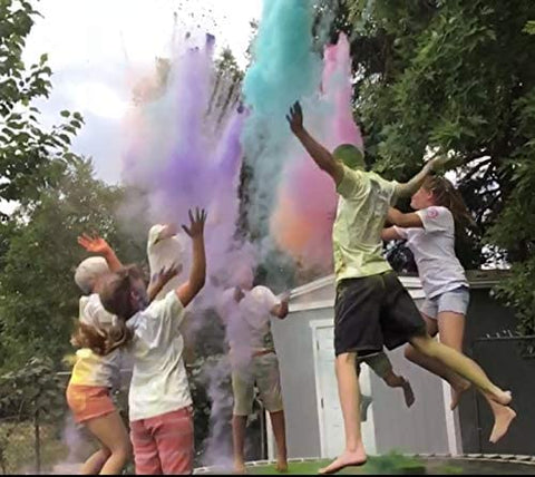 Chameleon Colors 70g teal powder bag for festival color moments.