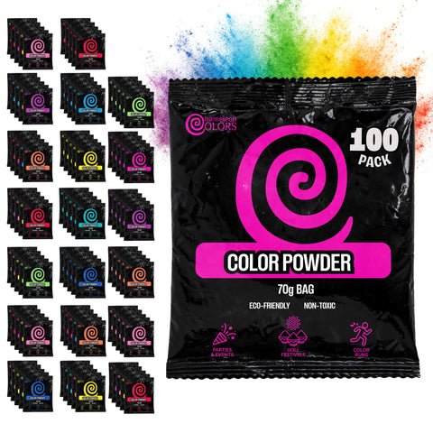 Chameleon Colors 70g yellow powder bag for outdoor color celebrations.