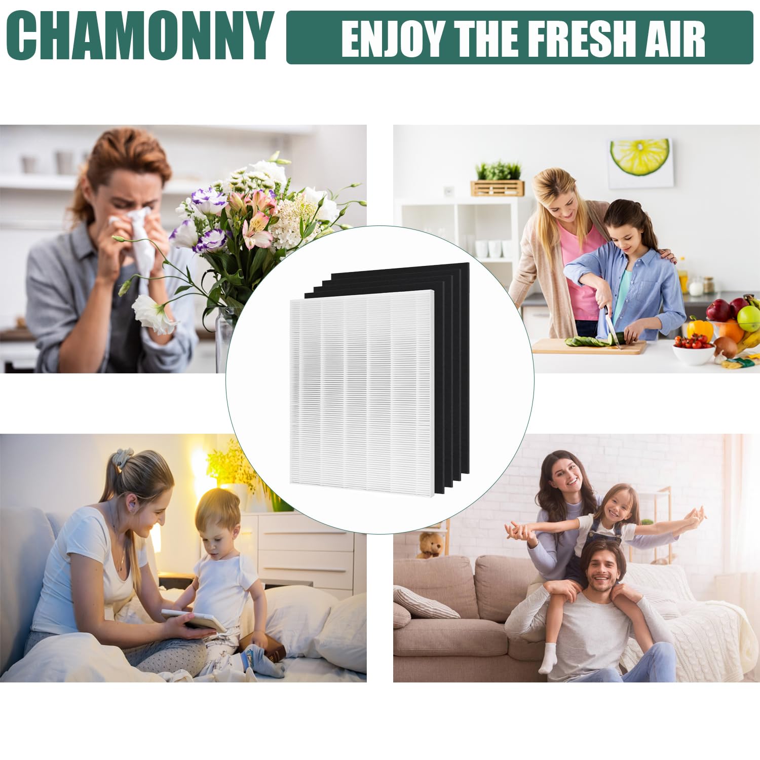 CHAMONNY D480 delivers fresher air in living spaces.
