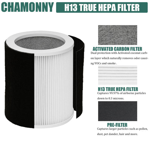 CHAMONNY H-HF400-VP compatible with Hunter H-HF400-VP and HP400 purifiers