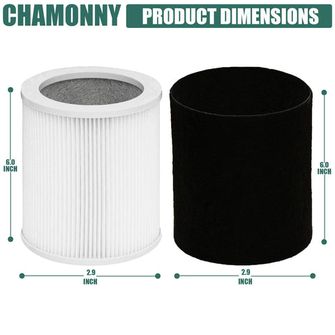 CHAMONNY H-HF400-VP odor-reducing carbon filters improve room freshness