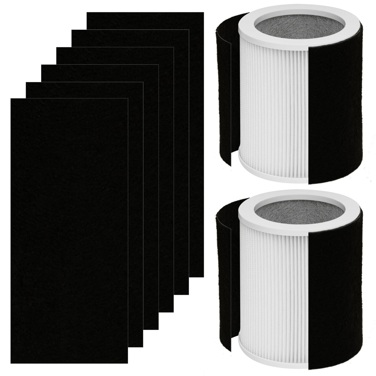 CHAMONNY H-HF400-VP two HEPA filters for cleaner indoor air